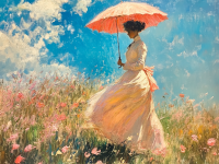 Monet, wariacje z damą z parasolką – 25-333