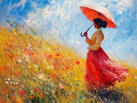 Monet, wariacje z damą z parasolką – 25-334