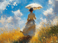 Monet, wariacje z damą z parasolką – 25-335