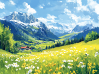 Wiosna w Austriackich Alpach