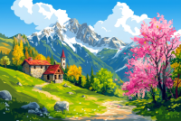 Wiosna w Alpach Francuskich