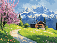 Wiosna w Szwajcarskich Alpach