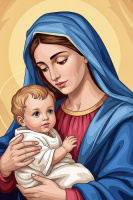 Maria i mały Jezu