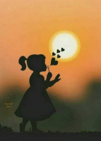 Silhouette dziewczynki