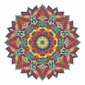 Kolorowa mandala artystyczna