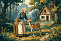 Staruszka i sarenka