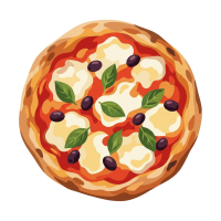 Pizza hímzés