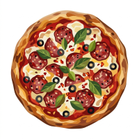 Pizza salami