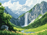 Wodospad w Alpach – DL24-018