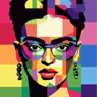 Nowoczesny portret Fridy Kahlo – FR24-004