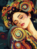 Styl Klimta: Odpoczynek – KL24-016