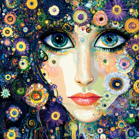 Styl Klimta: Oczy