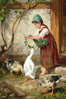 Gęsiarka - replika Antonio Montemezzano